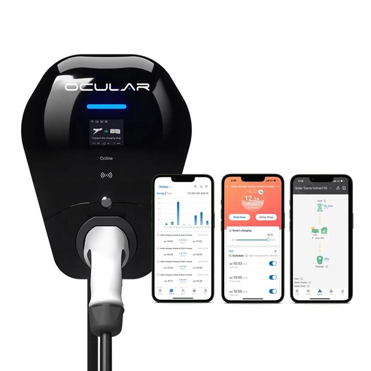 Ocular IQ Solar | 7kW | w/5m Type 2 Cable
