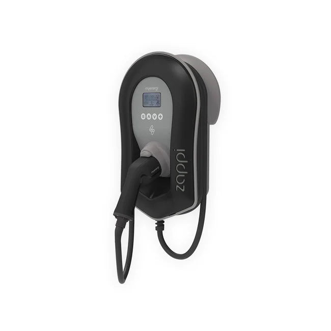 Myenergi Zappi | 22kW | w/6.5M Type 2 Cable | inbuilt WiFi | Black